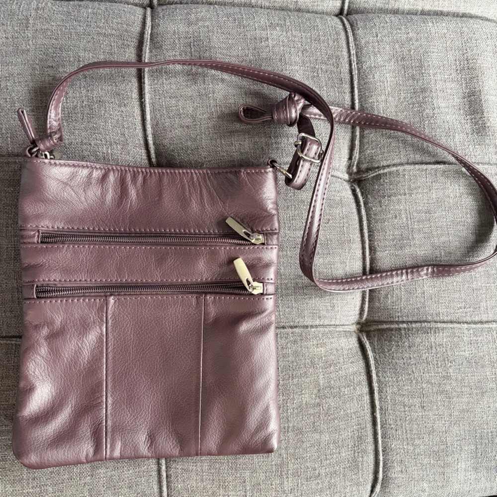 Crossbody Bag - Mauve Purple non brand faux